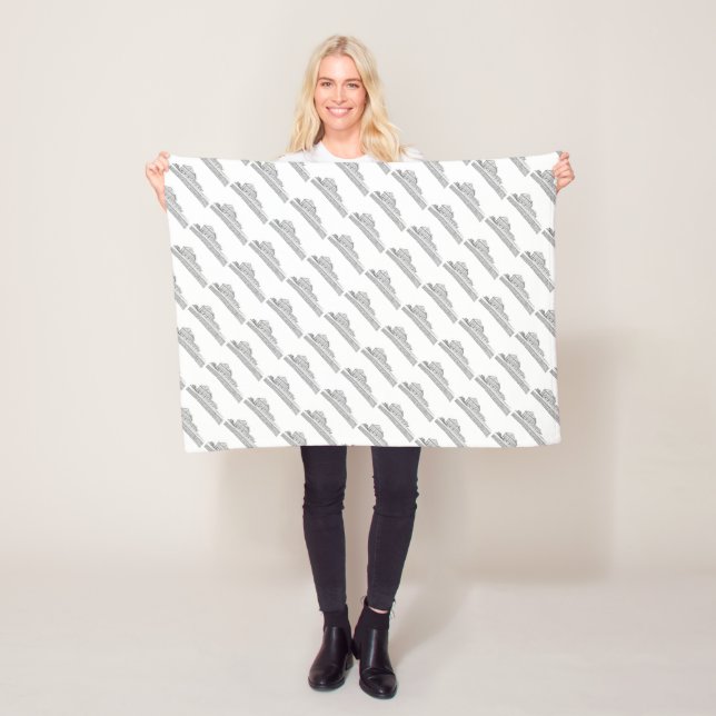 Belarus Orsha Architecture Fleece Blanket (In Situ)