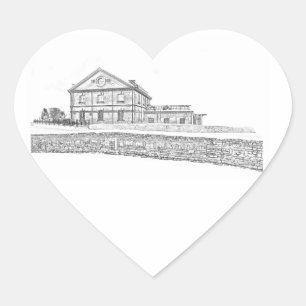 Belarus Orsha Architecture Heart Sticker