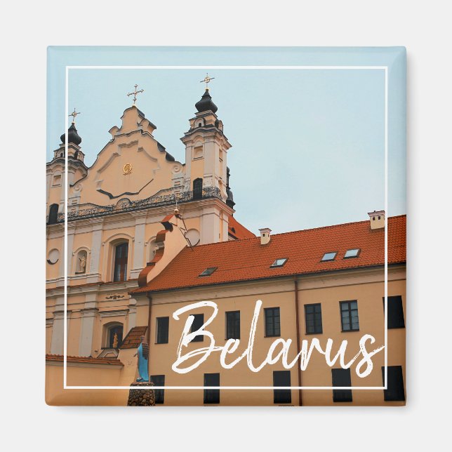 Belarus Pinsk Church Architecture Magnet (Front)