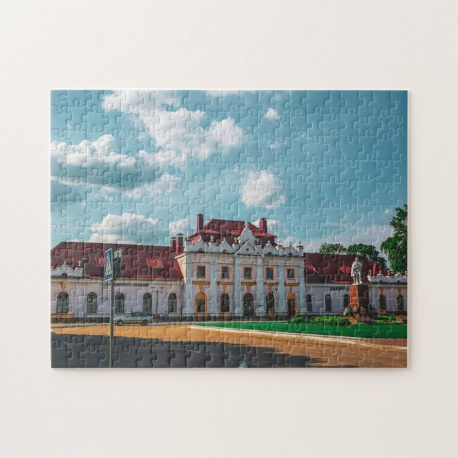 Belarus Porechye Parecca Architecture Station Jigsaw Puzzle (Horizontal)