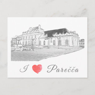 Belarus Porechye Parecca Architecture Station Postcard
