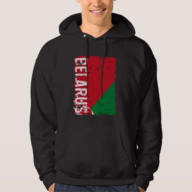 Belarus Pride Belarusian Flag Roots Heritage Hoodie (Front)