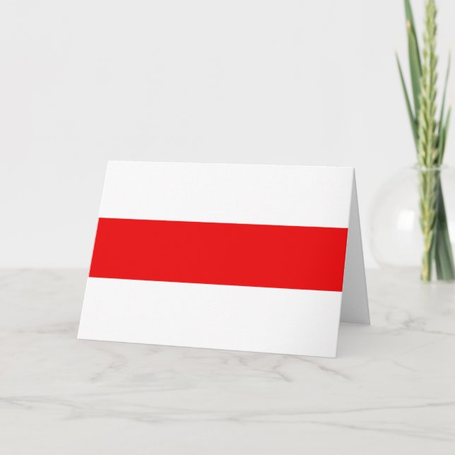 Belarus protest flag symbol red white revolution f card (Front)