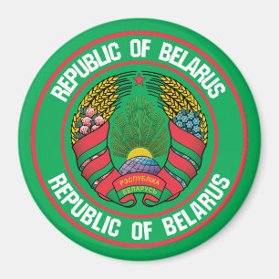 Belarus Round Emblem Magnet