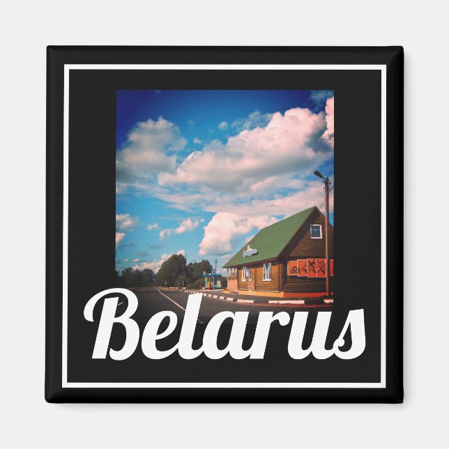 Belarus Rural Architecture Landscape Magnet (Front)