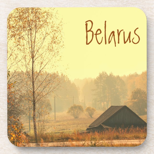 Belarus Rural Architecture Nature Coaster (Front)