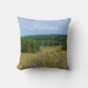 Belarus Rural Landscape Countryside Cushion Pillow