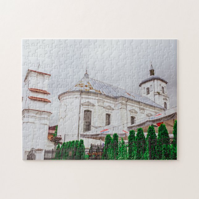 Belarus Slonim Catholic Church Architecture Jigsaw Puzzle (Horizontal)