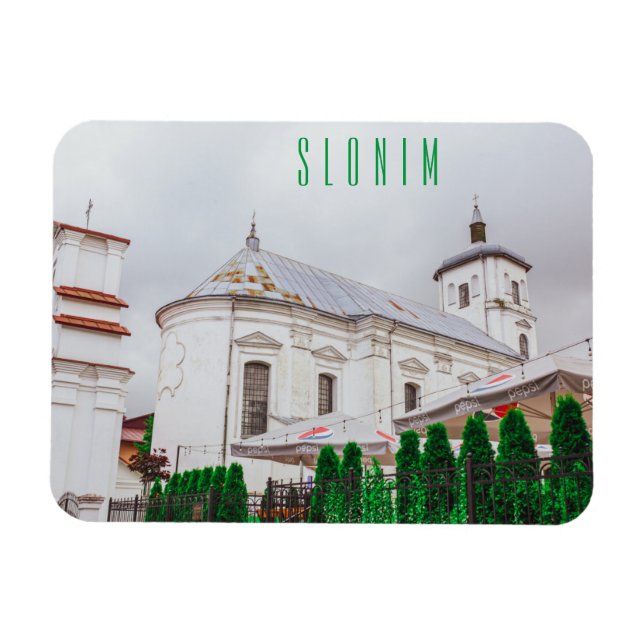 Belarus Slonim Catholic Church Architecture  Magnet (Horizontal)
