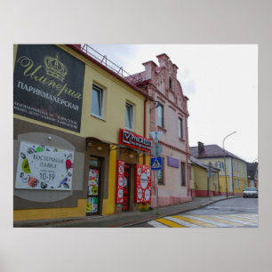 Belarus Slonim City Town View Architecture Poster