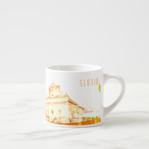 Belarus Slonim Great Synagogue Architecture  Espresso Cup