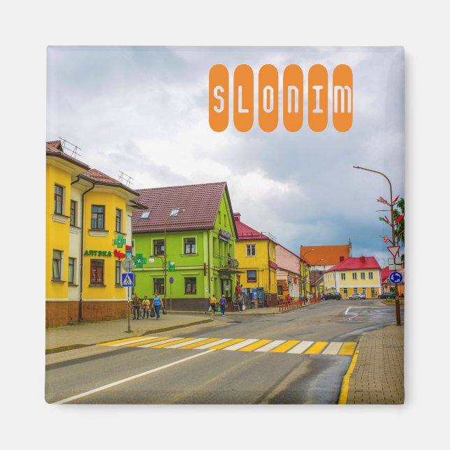 Belarus Slonim Life Cityscape Architecture Magnet (Front)