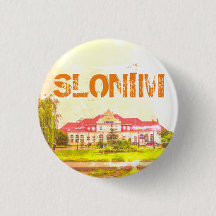 Belarus Slonim Train Station Architecture 3 Cm Round Badge