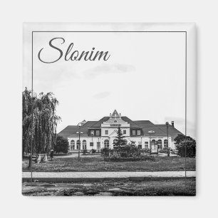 Belarus Slonim Train Station Architecture Magnet