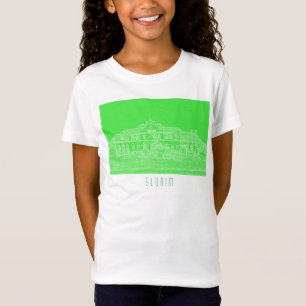 Belarus Slonim Train Station Architecture Sketch T-Shirt