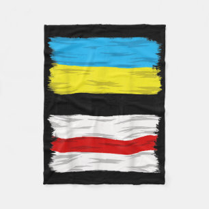 Belarus Supports Ukraine Stop War Together Fleece Blanket