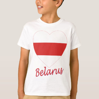 Belarus (traditional) Flag Heart T-Shirt