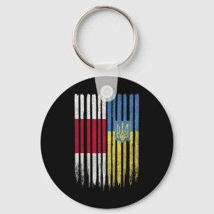Belarus Ukraine Belarusian Ukrainian Flag Key Ring