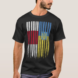 Belarus Ukraine Belarusian Ukrainian Flag  T-Shirt