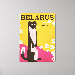 Belarus vintage travel poster canvas print