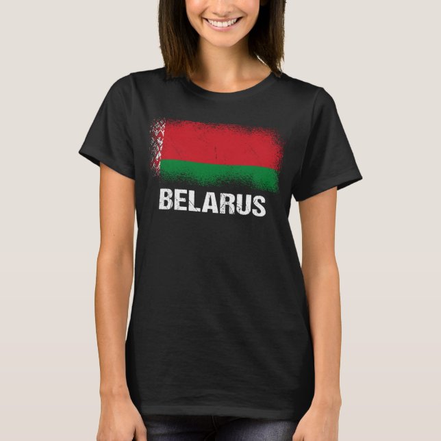 Belarusian Flag Belarus T-Shirt (Front)