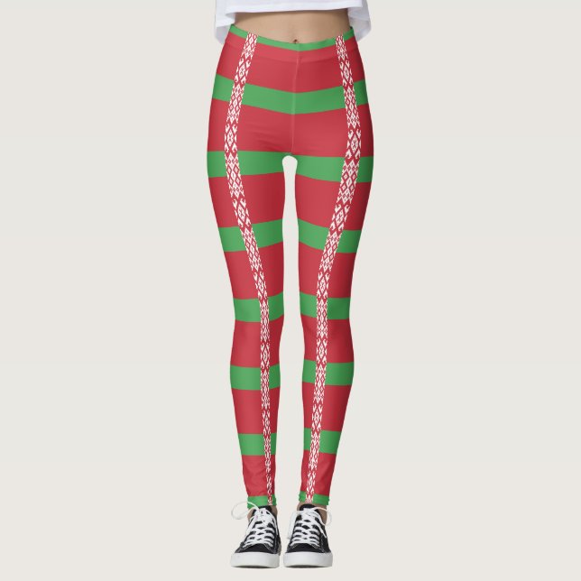 Belarusian flag leggings (Front)