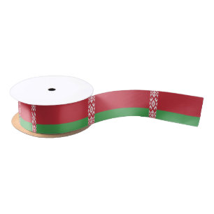 Belarusian flag ribbon satin ribbon