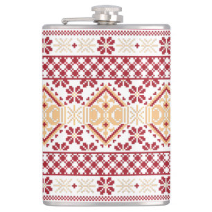 Belarusian Folk Art Wine Flask