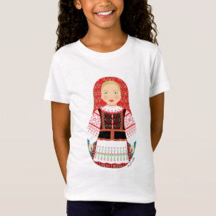 Belarusian Matryoshka Girls Baby Doll (Fitted) T-Shirt
