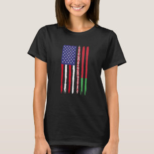 Belarusian Roots Half American Flag Patriotic Bela T-Shirt
