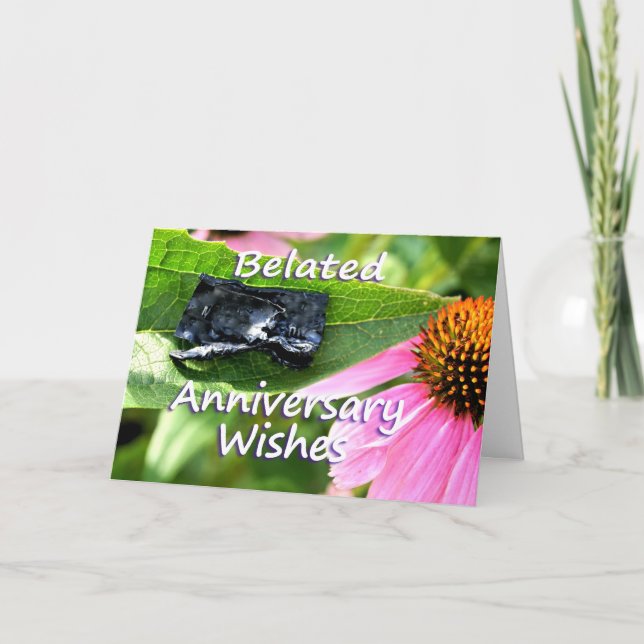 Belated Anniversary Apology-customise Card (Front)