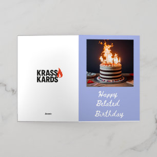 Belated Birthday Card  