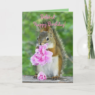 Belated birthday card, 5 x 7"  Mr. Bickles  Thank You Card