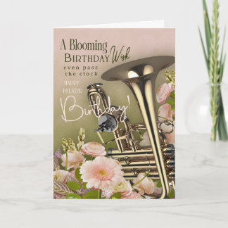 Belated Birthday Card For Brass Instrument Player