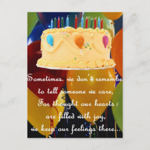 BELATED BIRTHDAY POSTCARD