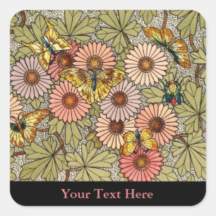 Belcher Mosaic Butterfly Square Sticker