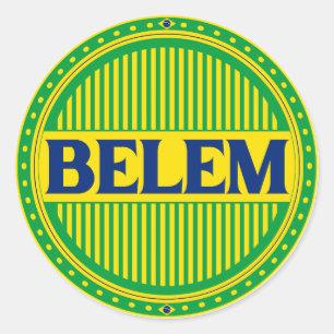 Belém City Pride – Brazilian Identity Classic Round Sticker