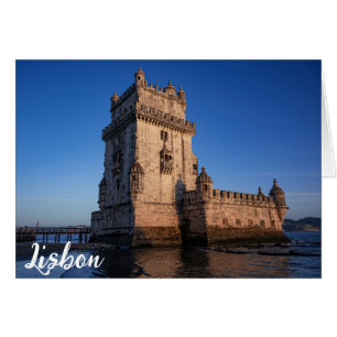 Belem tower at sunset in Lisbon, Portugal