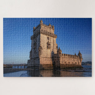 Belem tower at sunset in Lisbon, Portugal Jigsaw Puzzle