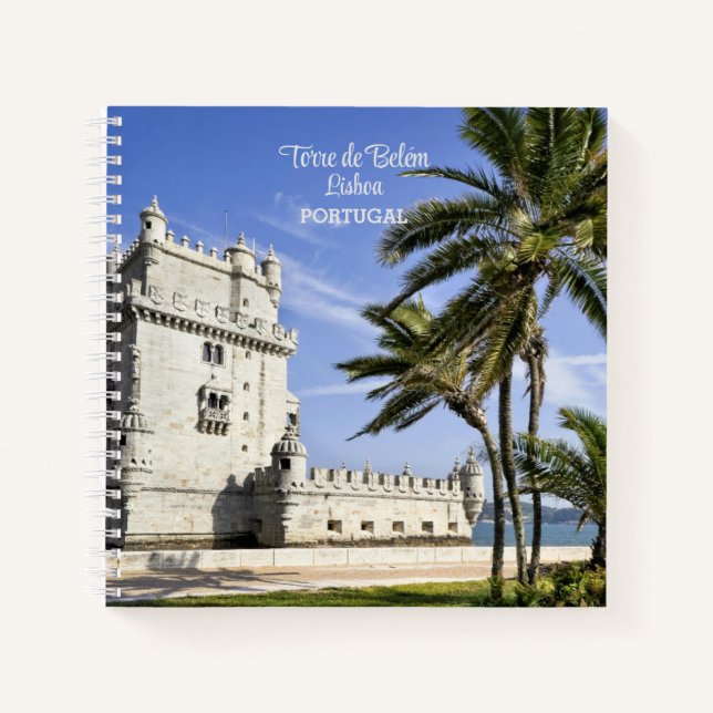 Belém Tower photo near river Tagus, Lisbon Notebook (Front)