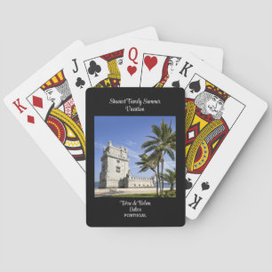 Belém Tower photo near river Tagus, Lisbon Playing Cards