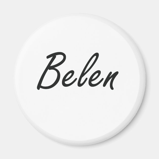 Belen artistic Name Design Magnet (Front)