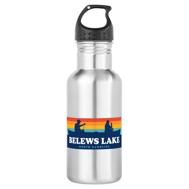 Belews Lake North Carolina Canoe 532 Ml Water Bottle (Front)