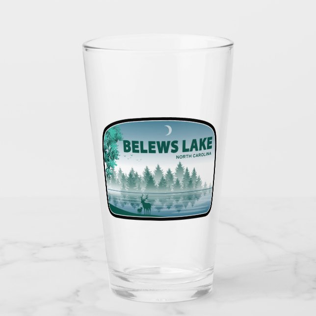Belews Lake North Carolina Deer Glass (Front)