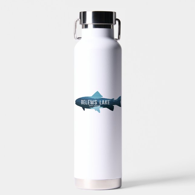 Belews Lake North Carolina Fish Water Bottle (Front)