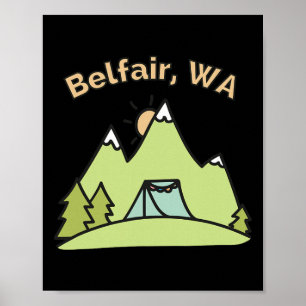 Belfair Wa Mountains Hiking Climbing Camping And O Poster