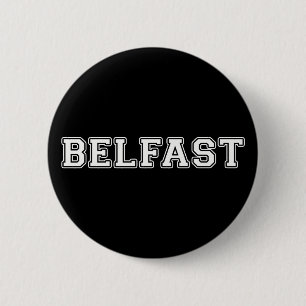 Belfast 6 Cm Round Badge
