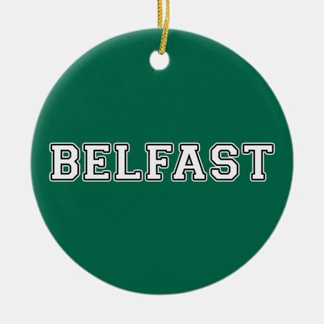 Belfast Ceramic Tree Decoration (Front)