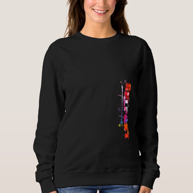 Belfast Cityscape  Belfast Skyline Sweatshirt (Front)