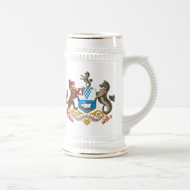 Belfast Coat of Arms Beer Stein (Right)